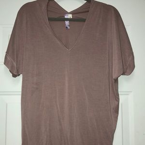 Mauve color T-shirt, modal & polyester material